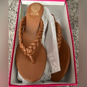 Vince Camuto Women's Brown Braided Sandals